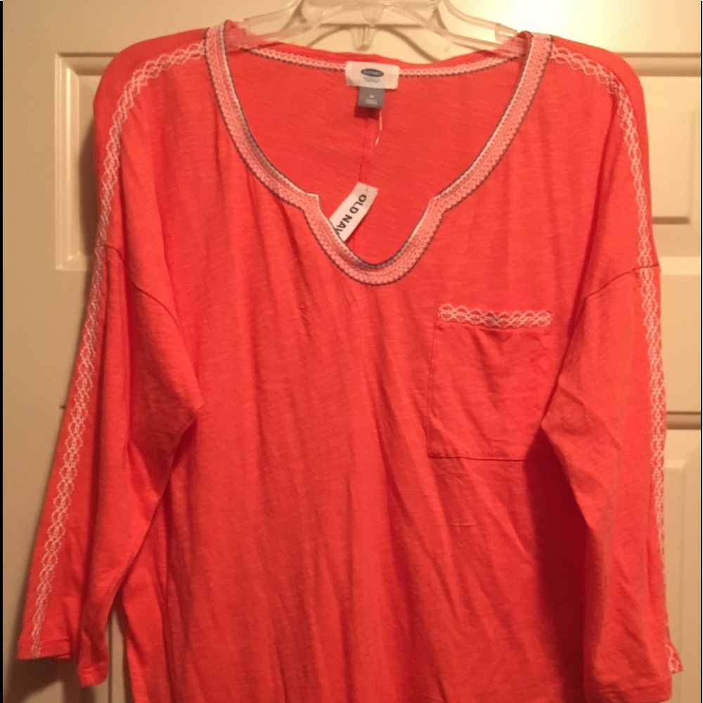 Ladies, long sleeve embellished T shirt
